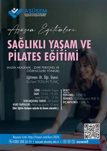 Sağlıklı Yaşam ve Pilates Eğitimi