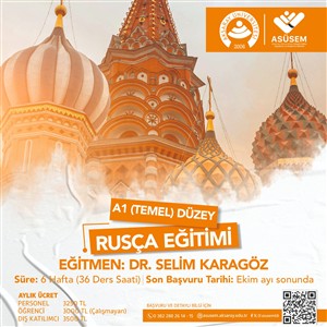 A1 Temel Düzey Rusça Eğitimi