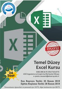 Temel Düzey Excel Kursu